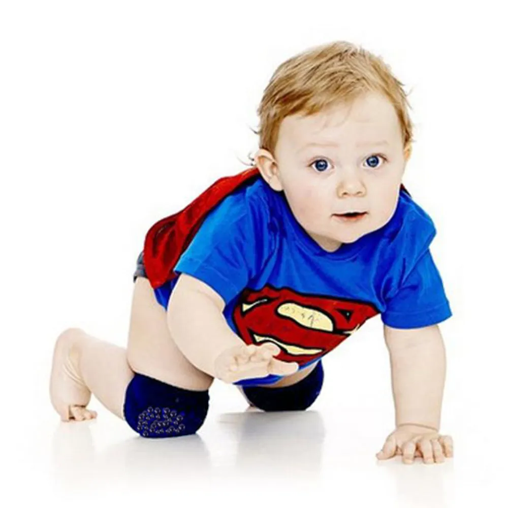 Bebê / criança sólida antiderrapante kneecaps Azul Real big image 1