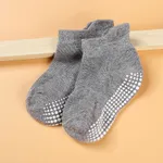 Baby / Toddler Solid Antiskid Socks Grey