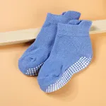 Baby / Toddler Solid Antiskid Socks Deep Blue