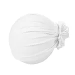 Baby / Toddler Solid Knot Hat White image 3