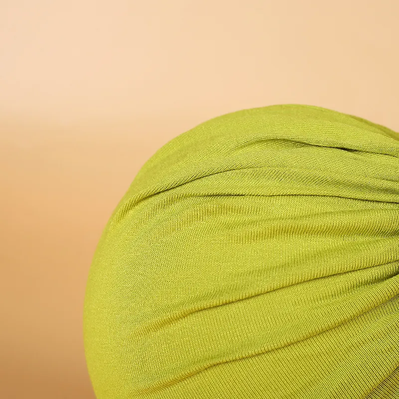 طفل / طفل قبعة عقدة صلبة أخضر باهت big image 1