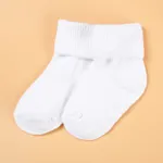 Baby / Toddler Solid Antiskid Socks White