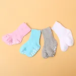 Baby / Toddler Solid Antiskid Socks White image 4