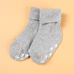 Baby / Toddler Solid Antiskid Socks Light Grey