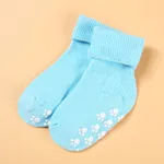 Baby / Toddler Solid Antiskid Socks Light Blue