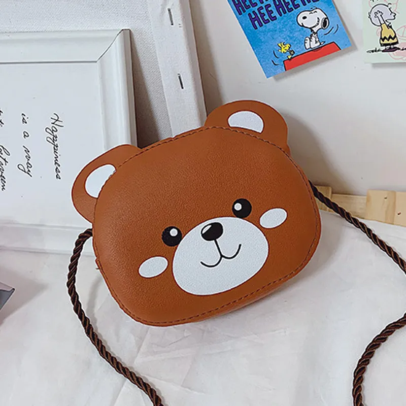 Adorable Animal Bag for Girls Brown