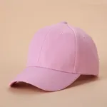 Kid Minimalist Solid Baseball Cap Pink