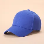 Kid Minimalist Solid Baseball Cap Blue