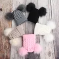 Baby / Toddler Solid Pompon Kintted Beanie Hat  image 5