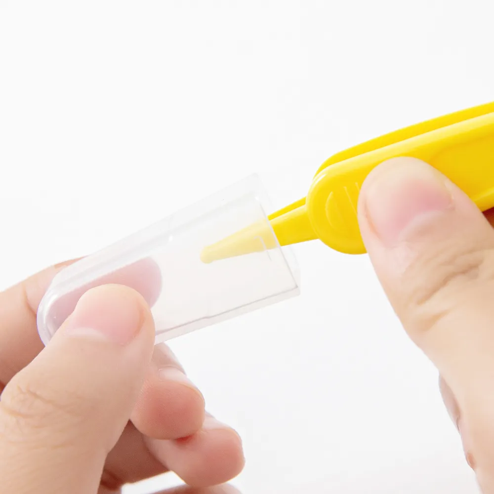 Safe,Easy Nasal Booger and Ear Cleaner for Newborns and Infants Dual Earwax and Snot Remover Yellow image 3