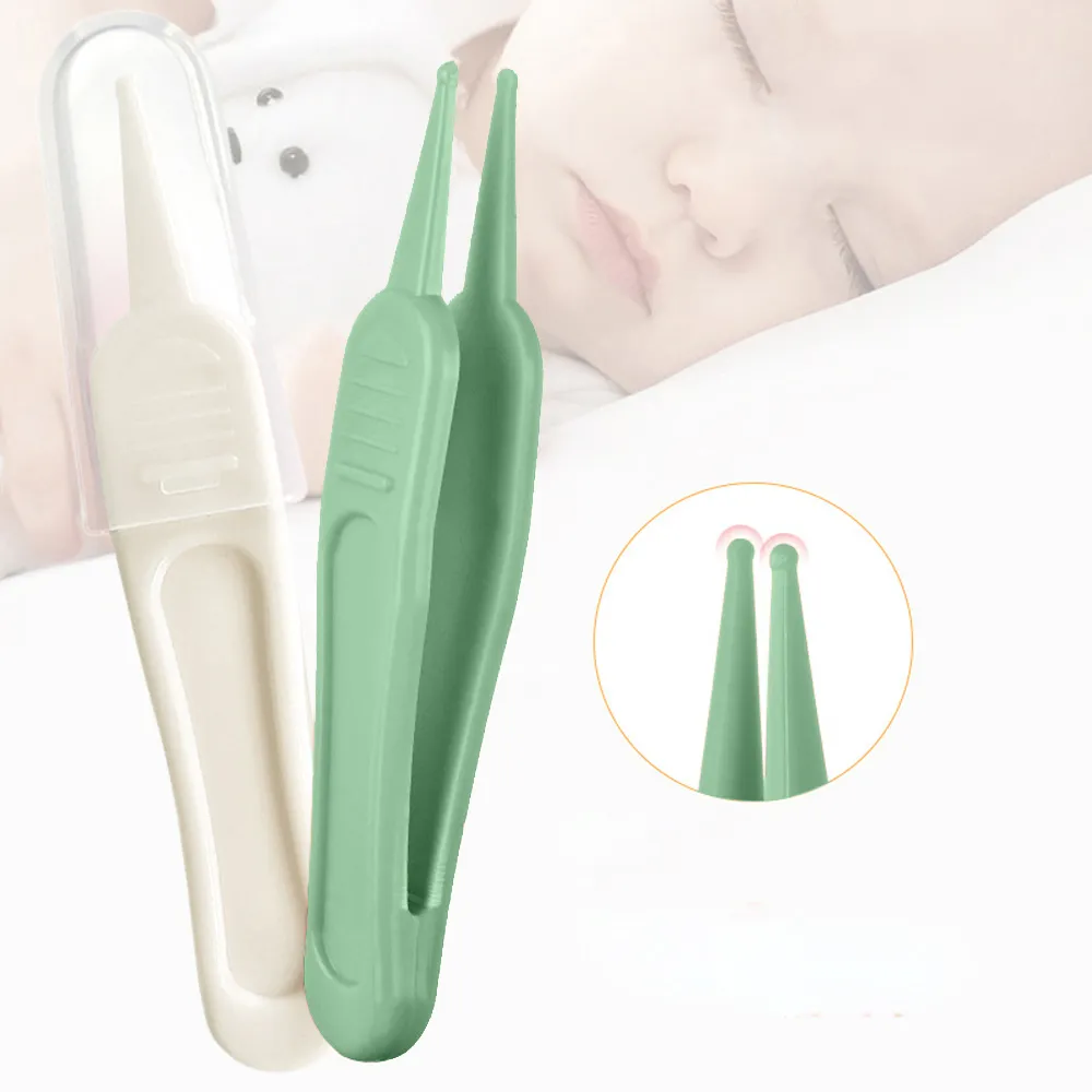 Seguro, fácil Booger nasal y limpiador de oídos para recién nacidos y bebés Doble cerumen y removedor de mocos Blanco big image 1