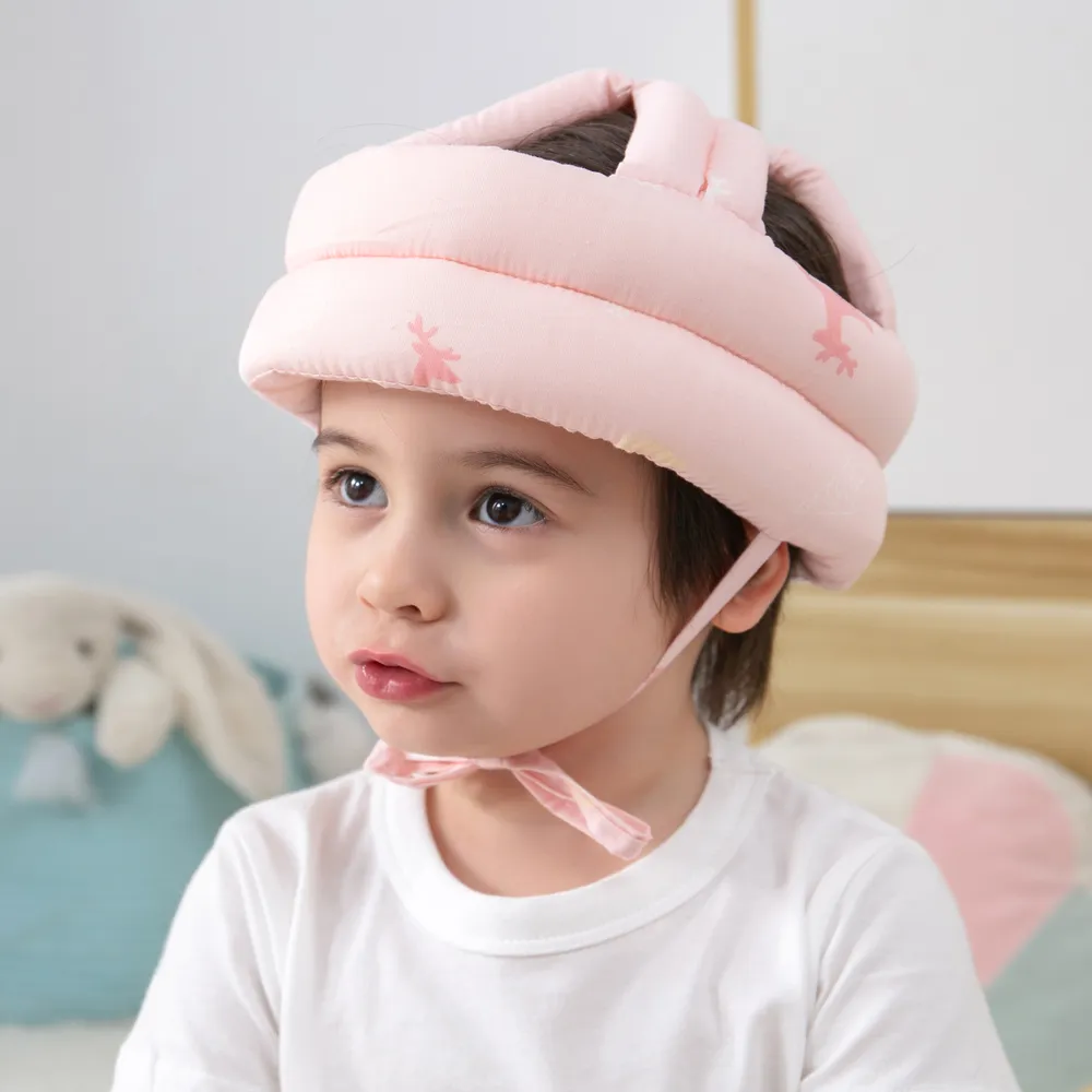 Baby Toddler Head Drop Protection Helmet for Crawling Walking Headguard Anti-collision Lace-Up Head Cap  big image 1