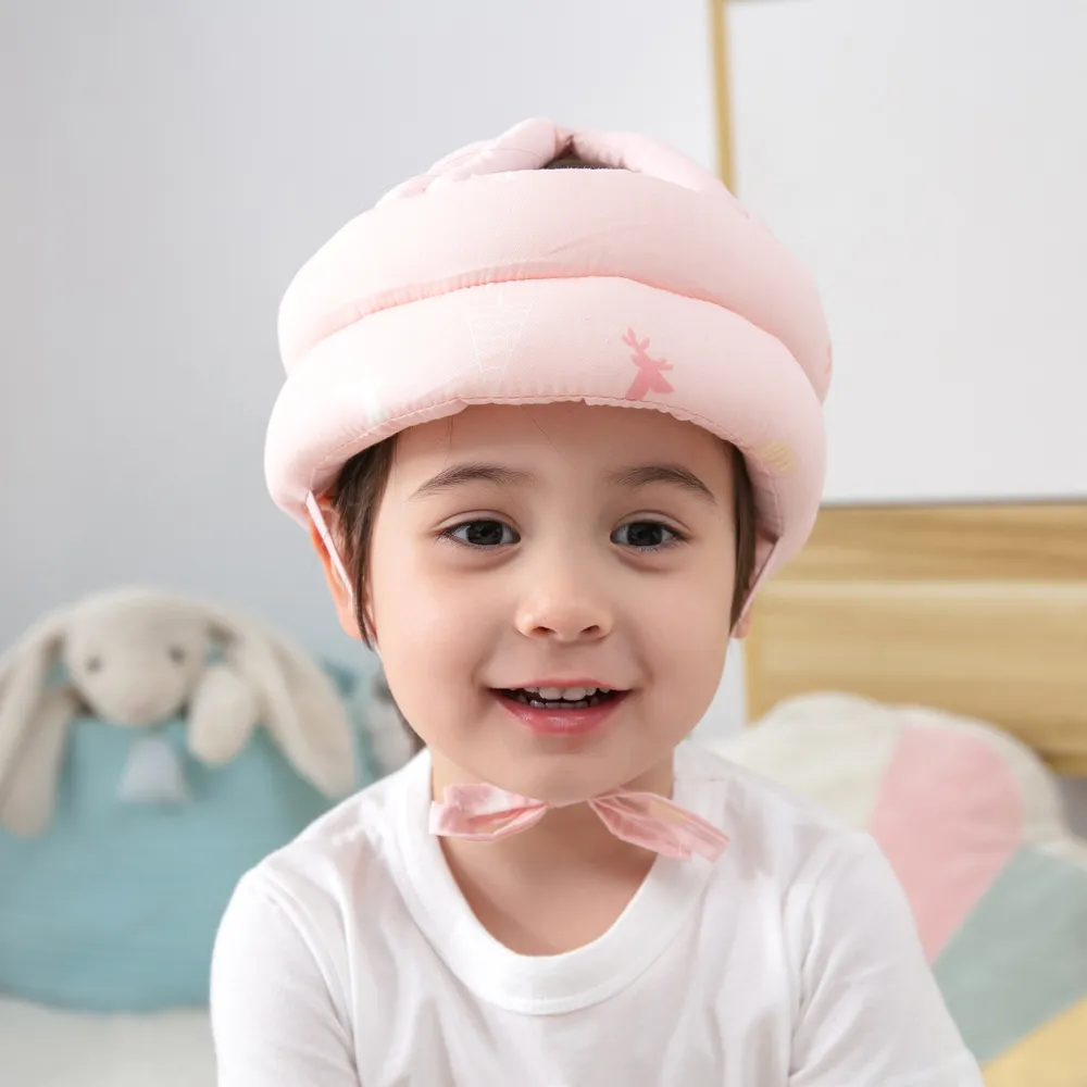 Baby Toddler Head Drop Protection Helmet for Crawling Walking Headguard Anti-collision Lace-Up Head Cap big image 2