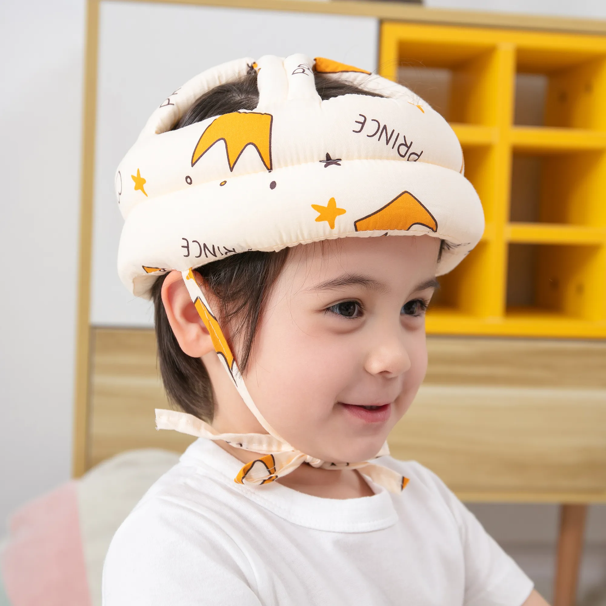 

Baby Toddler Head Drop Protection Helmet for Crawling Walking Headguard Anti-collision Lace-Up Head Cap