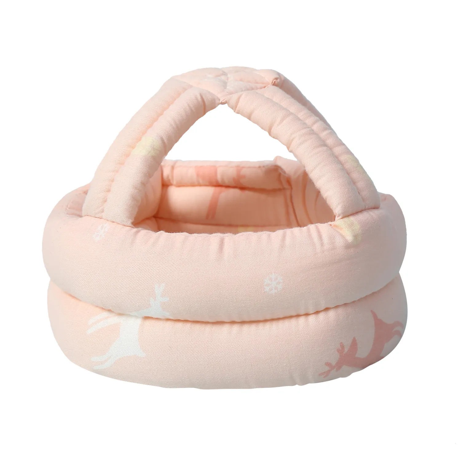 Baby Toddler Head Drop Protection Helmet for Crawling Walking Headguard Anti-collision Lace-Up Head Cap Pink