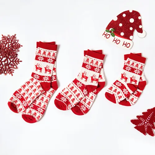 calcetines navideños familiares a juego