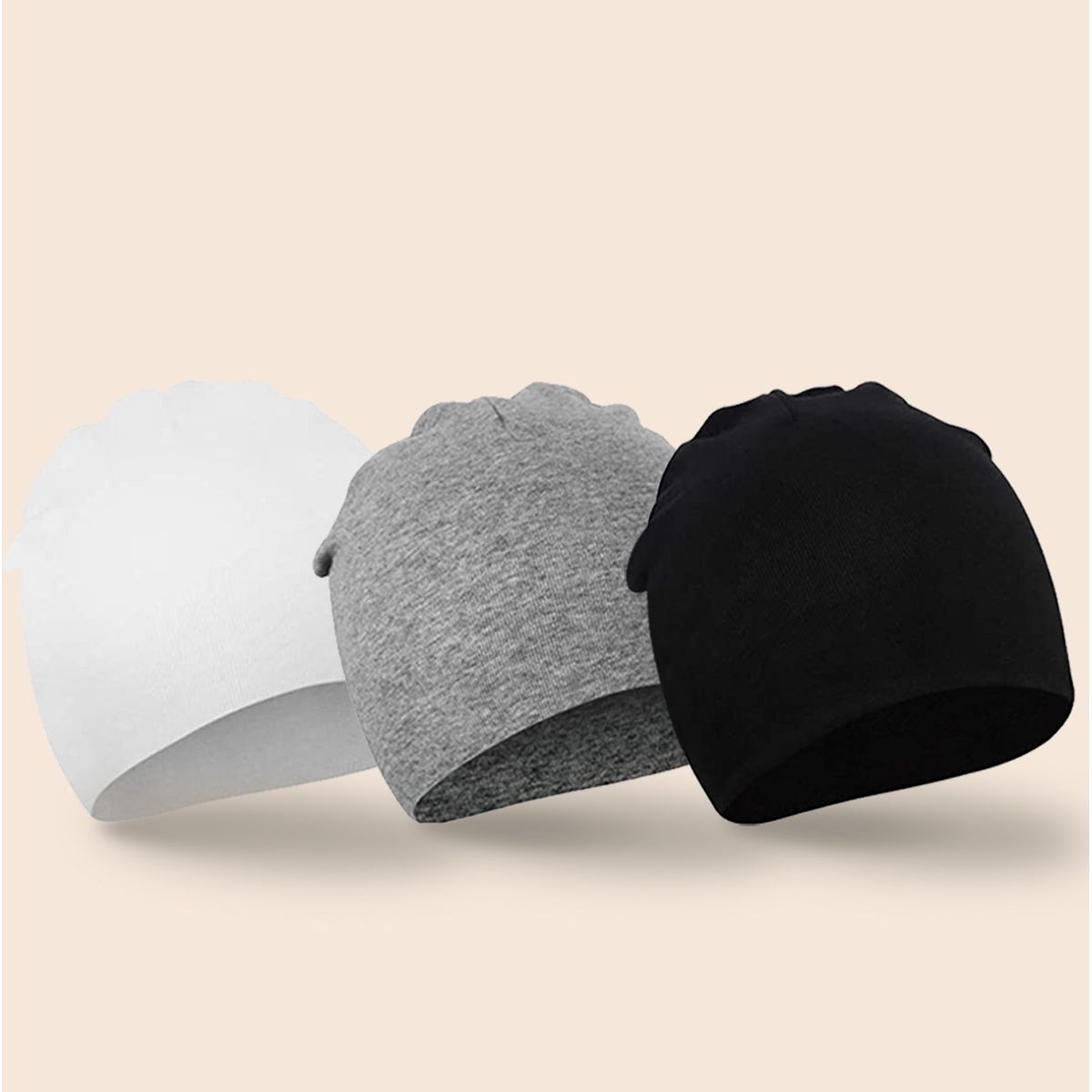 

3-pack Baby Plain Beanie Hat