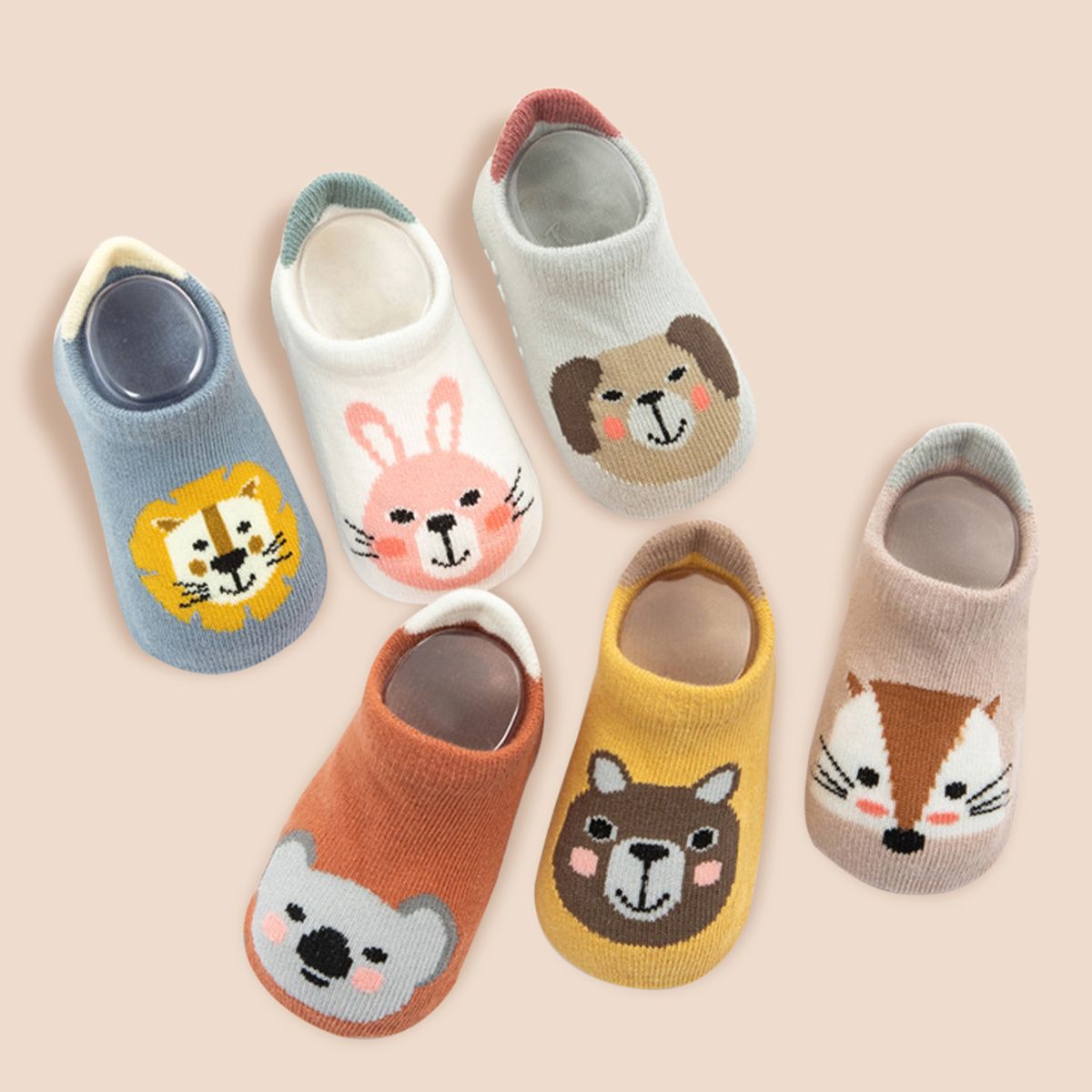 Baby / Toddler Dinosaur Pattern Non-slip Floor Socks