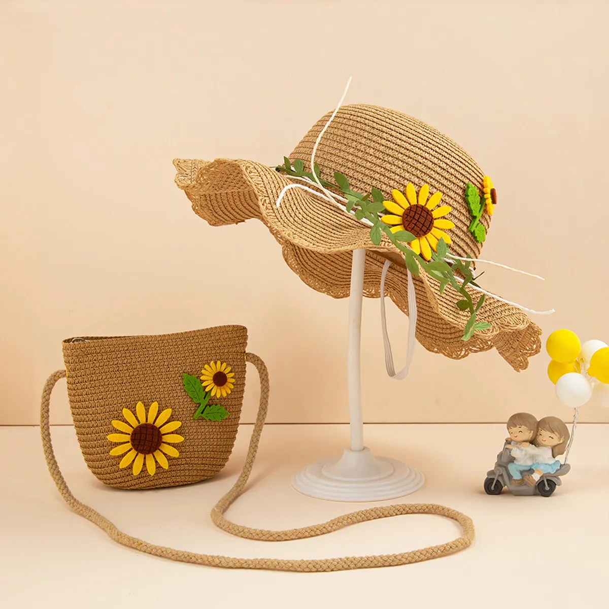 Sunflower Decor Straw Hat