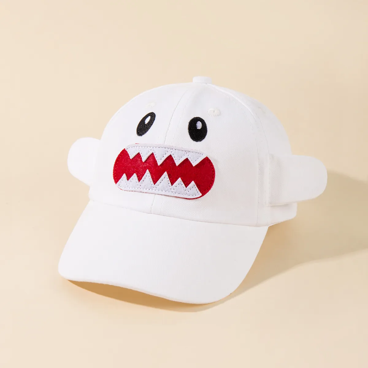 Toddler Shark Graphic Baseball Cap White big image 1