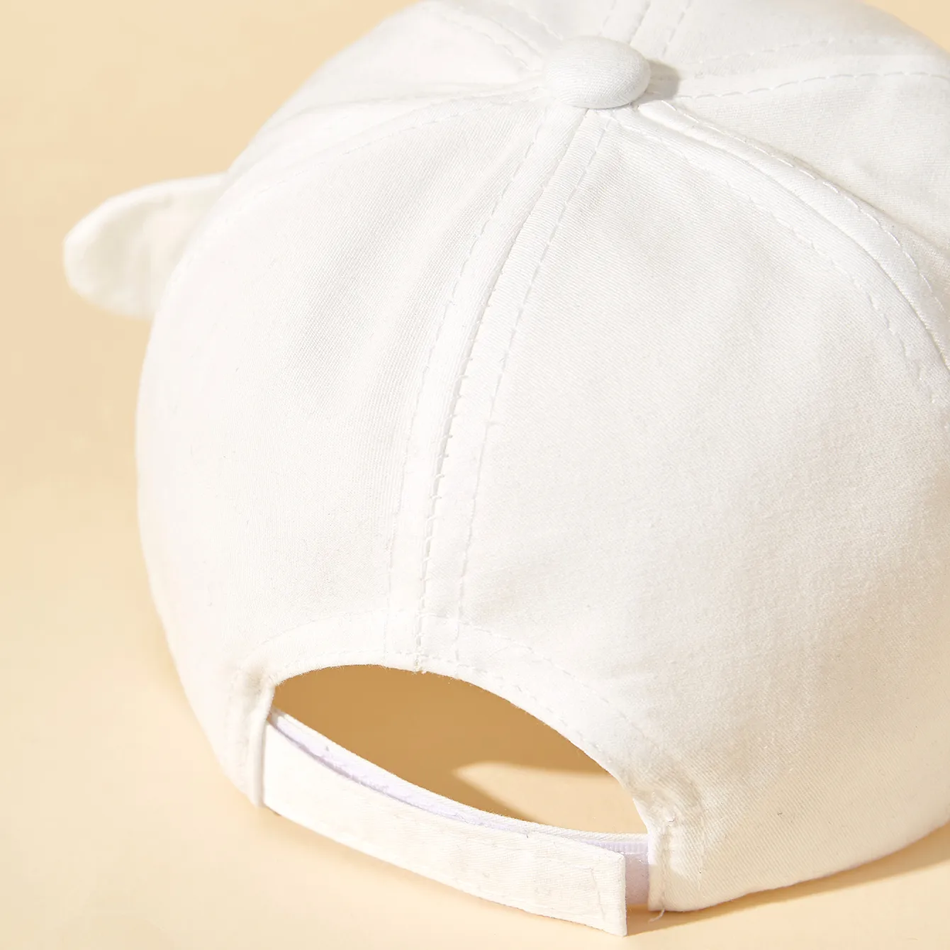 Toddler Shark Graphic Baseball Cap White image 2