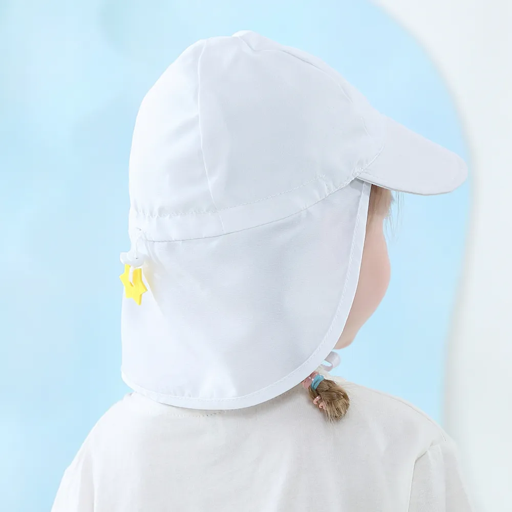 Baby/Toddler Sunscreen Strappy Solid Sun Hat big image 3