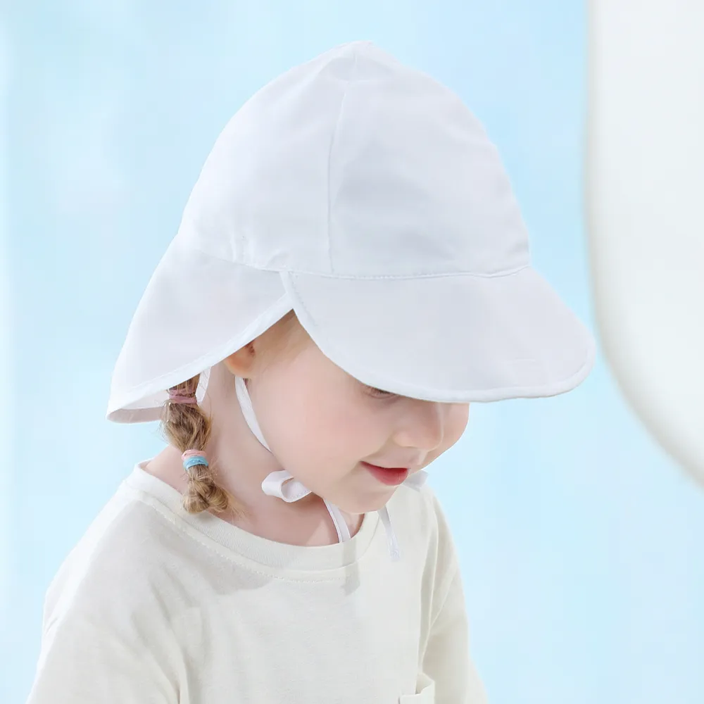 Baby/Toddler Sunscreen Strappy Solid Sun Hat big image 4