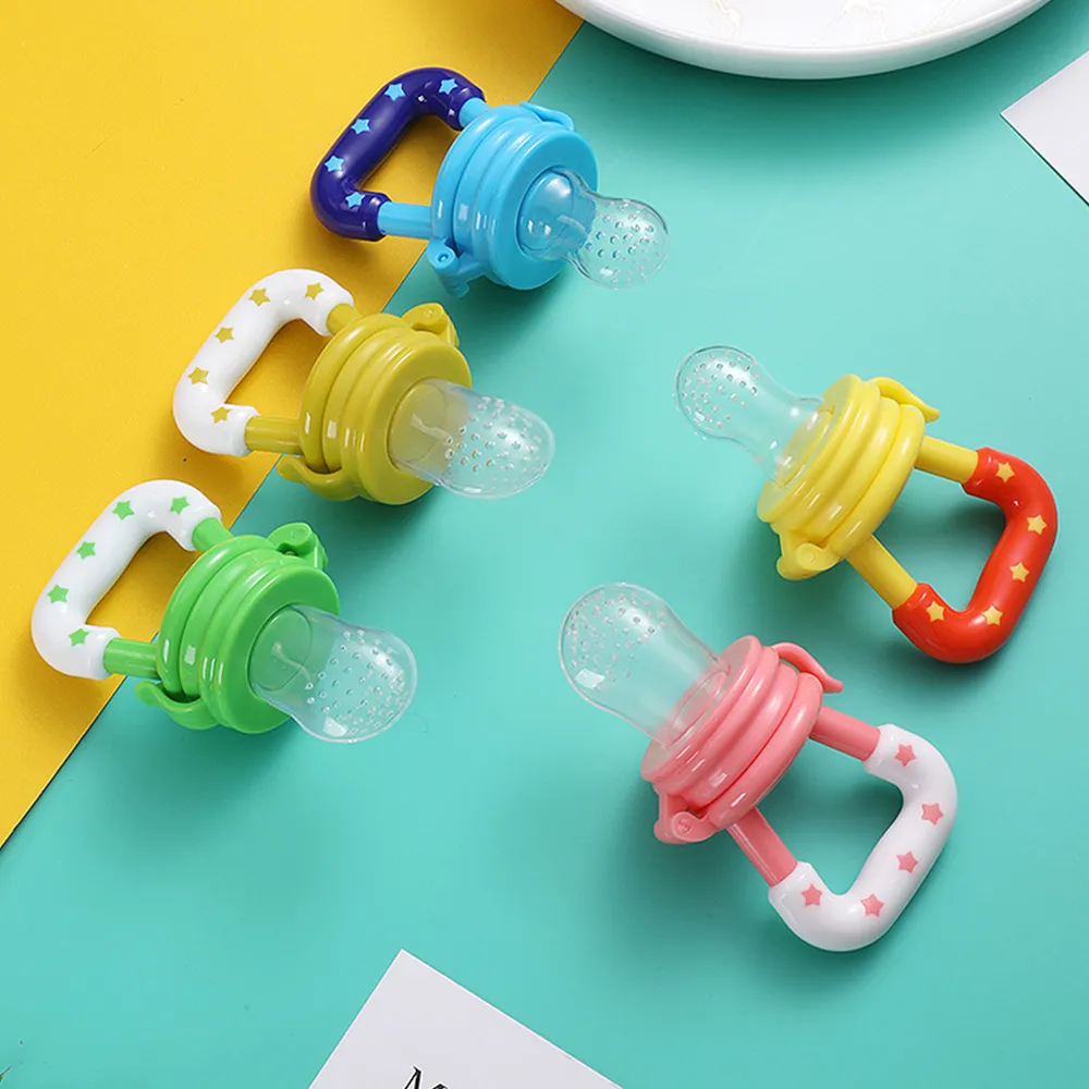 BPA Free Baby Vegetable Fruit Feeder Food Pacifier Chew Feeder Baby Silicone Pacifier Massage Gums  big image 2