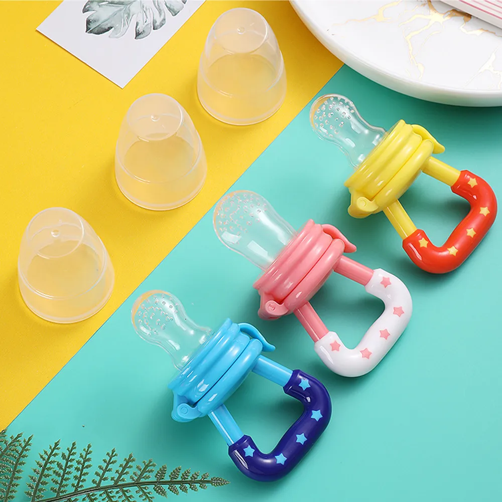 BPA Free Baby Vegetable Fruit Feeder Food Pacifier Chew Feeder Baby Silicone Pacifier Massage Gums  big image 3