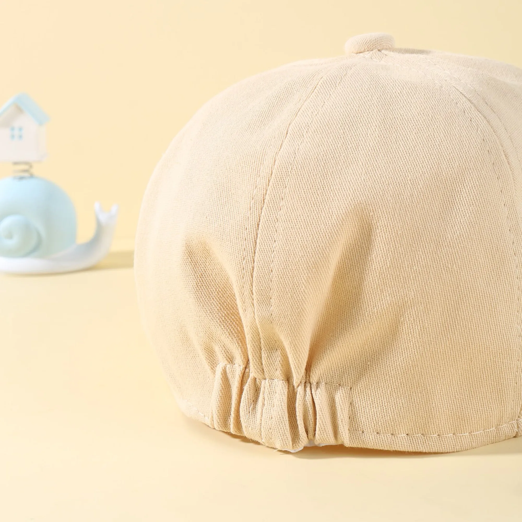 Toddler's childlike and cute, casual and comfortableTiger Embroidered Solid Beret  image 2
