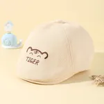 Toddler's childlike and cute, casual and comfortableTiger Embroidered Solid Beret  image 3