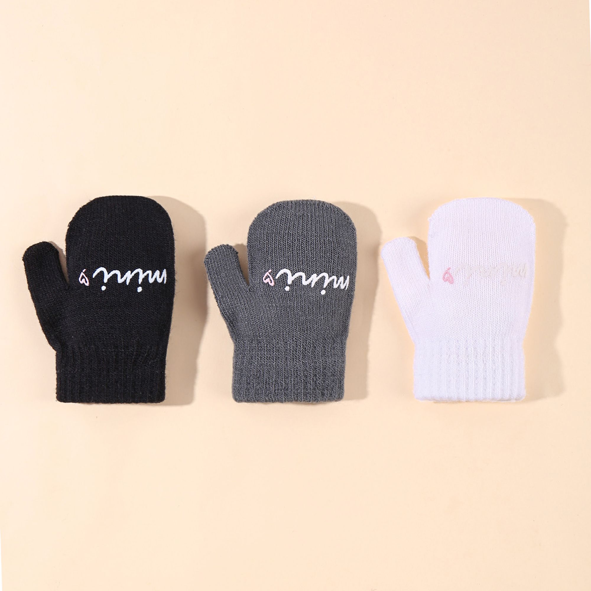 3-pack Baby's Basic Fashion Warm Gloves