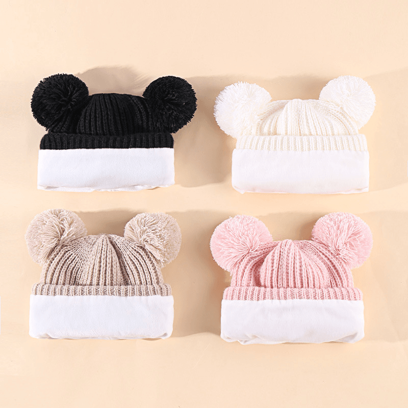 Baby/toddler Solid Colors Fashion Style Hat And Gloves Warm Set