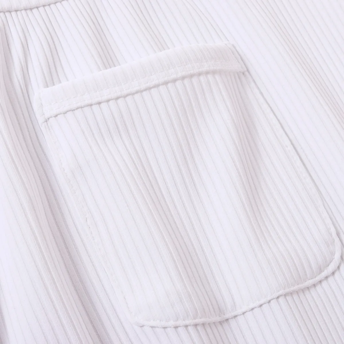 Baby Unisex Aufgesetzte Tasche Lässig Tanktop Strampler weiß big image 1