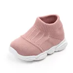 Baby / Toddler Fashionable Solid Flyknit Prewalker Athletic Shoes Pink image 3