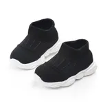 Baby / Toddler Fashionable Solid Flyknit Prewalker Athletic Shoes Black
