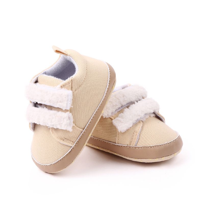 Chaussures De Prémarche Velcro En Peluche Pour Bébé / Enfant En Bas âge