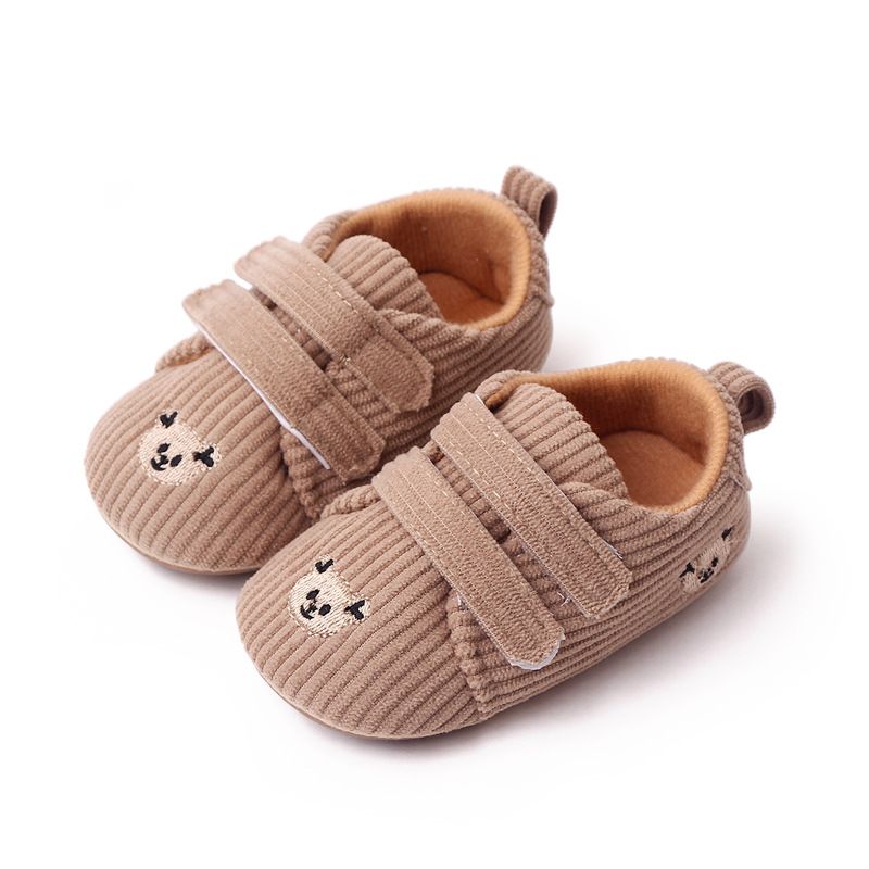 

Baby Childlike Animal Pattern Velcro Prewalker Shoes