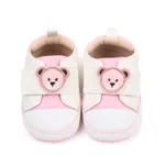 Baby &  Toddler Bear Decor Velcro Prewalker Shoes Pink
