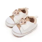 Baby &  Toddler Bear Decor Velcro Prewalker Shoes Khaki