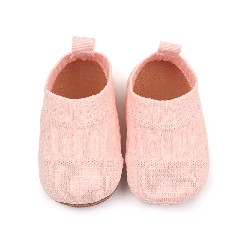Baby & Toddler Basic Solid Color Flyknit Prewalker Shoes  big image 1