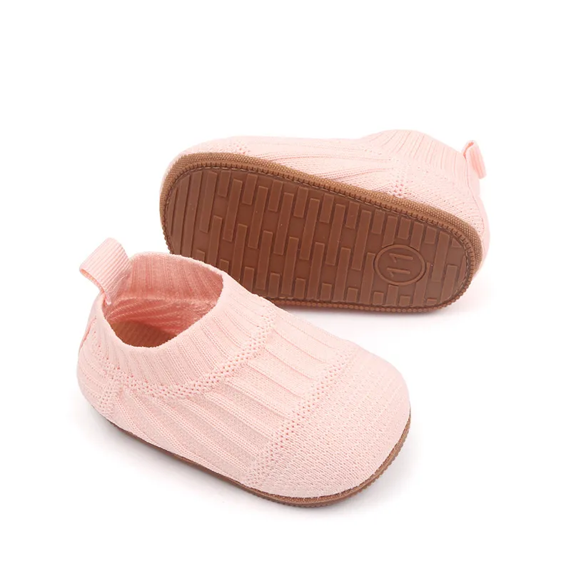 Baby & Toddler Basic Solid Color Flyknit Prewalker Shoes  image 4
