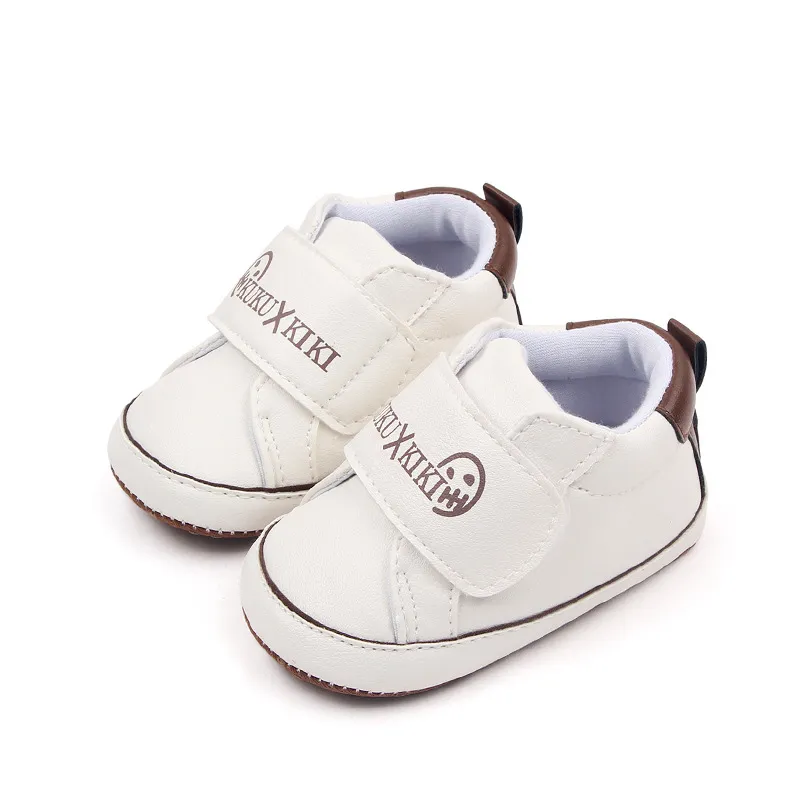 Baby & Toddler Casual Letters Print Velcro Shoes Brown big image 1