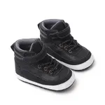 Baby & Toddler Velcro High Top Prewalker Shoes  Black