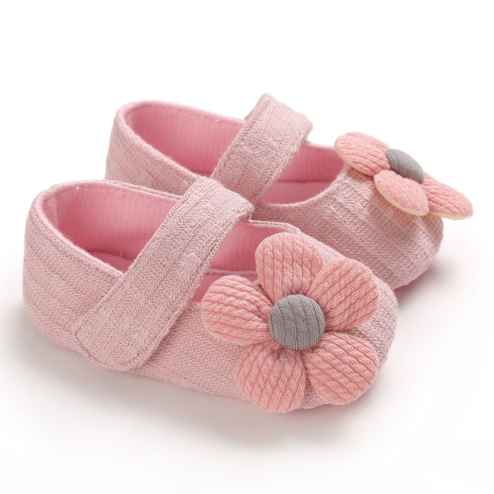 Bébé / Enfant En Bas âge Jolie Fille Chaussures Velcro Décor Floral 3D