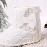 Baby / Toddler Bow Decor White Prewalker Shoes  image 4