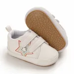 طفل / طفل صغير حذاء أبيض prewalker الرسم نجمة  image 5