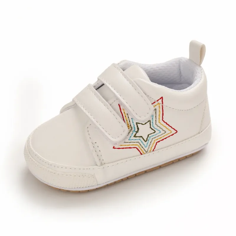 Baby / Toddler Star Graphic White Prewalker Shoes White image 4