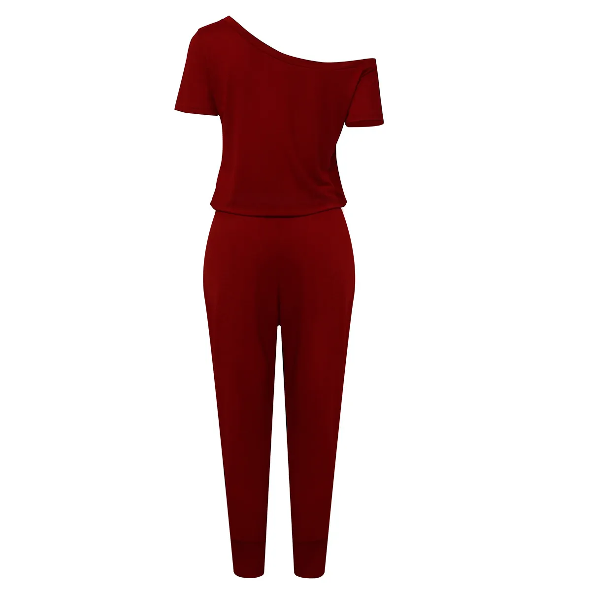 Casual Solid Off Shoulder jumpsuit  image 5