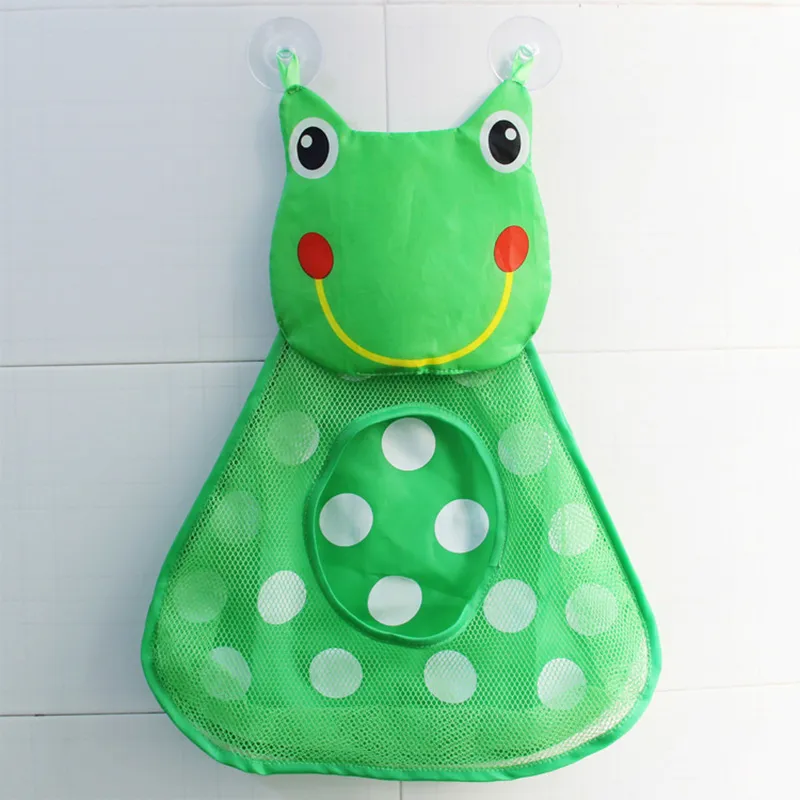 Baby Shower Bath Toy Storage Bag Little Duck Little Frog Net Bathroom Organizer Yellow image 2
